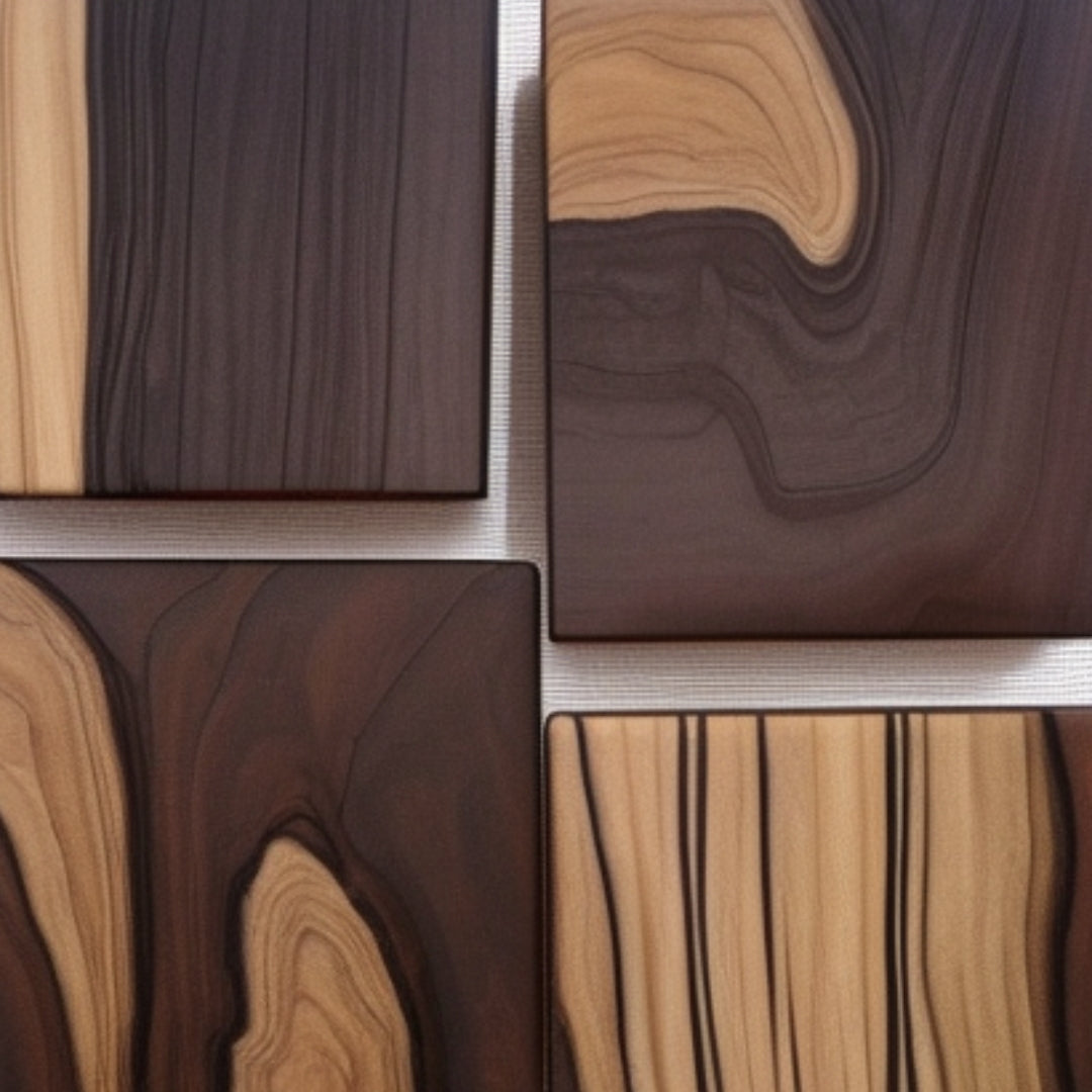 The Mosaic Sibha: Exotic Mosaic Ebony - 100 Beads, 8mm