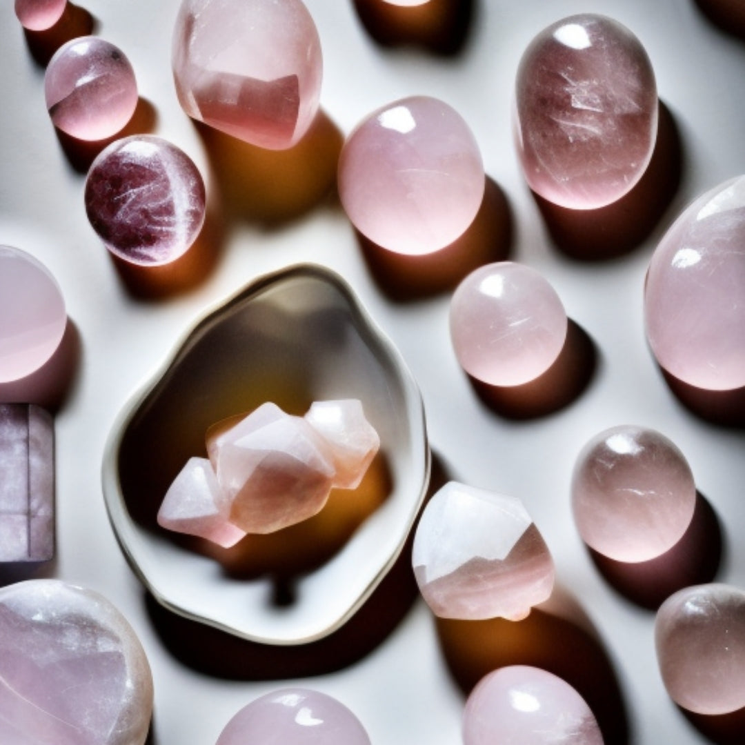 The Lady Sibha: Rose Quartz and Ebony - 100 Beads, 8mm