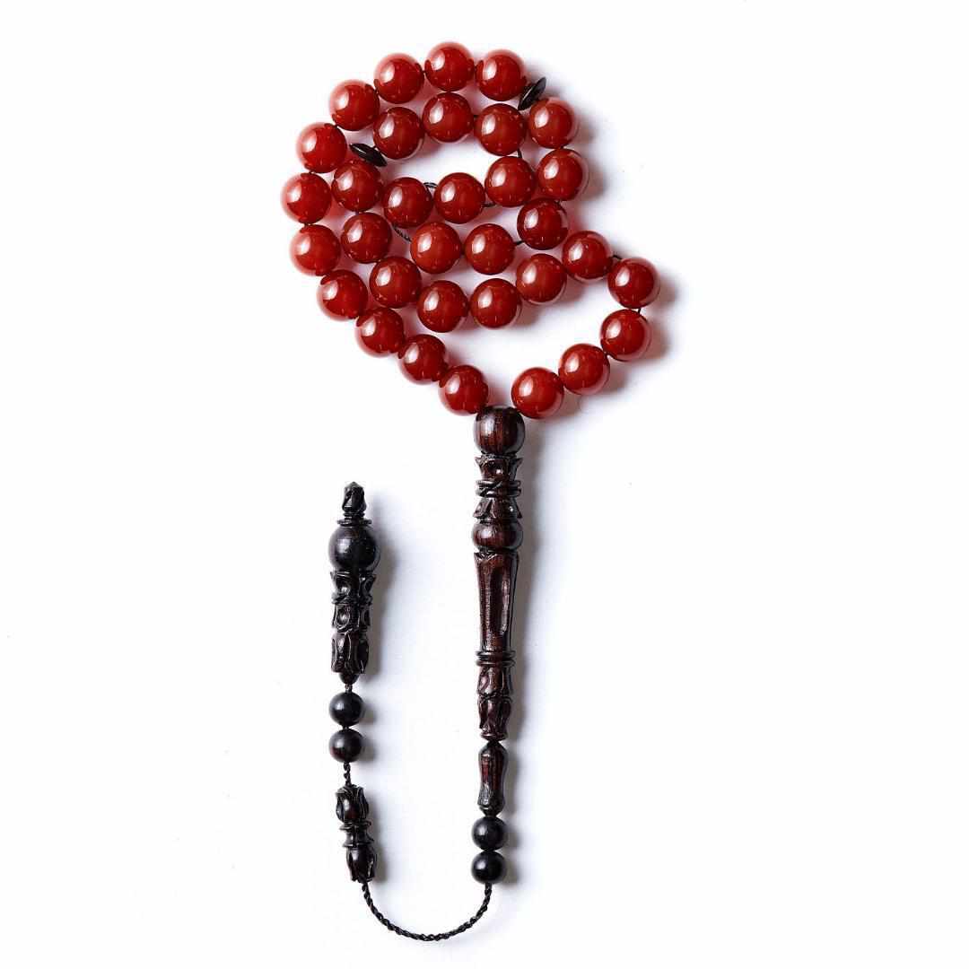 Beloved Aqeeq Stones - 33 Blessings Collection - Limited Edition - 33 beads-Islamic Prayer Beads- Tasbih-Misbah-سبحة-مسبحة-BasmalaBeads-Basmala