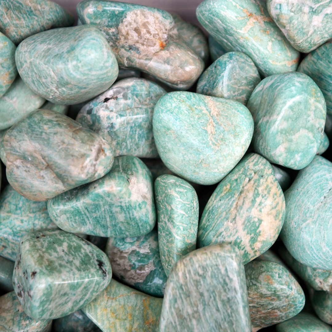 The Oceana Sibha: Amazonite and Dromedary - 99 Beads, 8mm