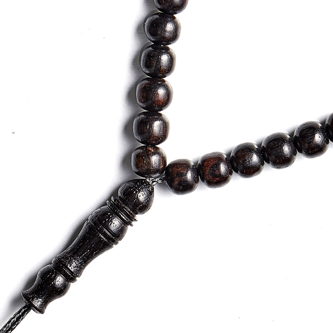 The Traveller Sibha Bracelet: Ebony - 33 Beads, 5mm